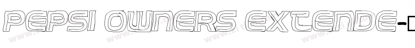 Pepsi Owners Extende字体转换